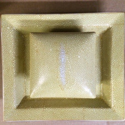 Shagreen Box and Tray in  Sunflower - Decorative Boxes