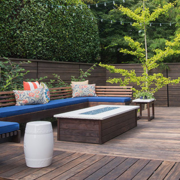 Terrasse surélevée en bois