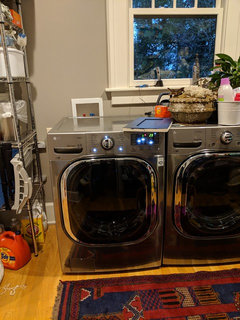 How To Support A Laundry Room Countertop Over A Washer And Dryer - Rambling  Renovators