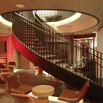Curved Metal Staircase