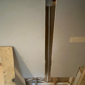 Split lever conversion-added a laundry room upstairs/kitchen downstairs