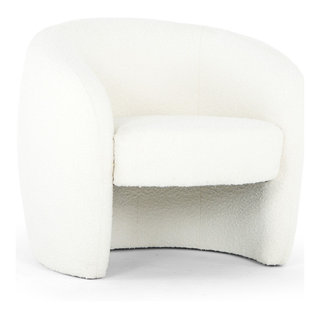Urbia washed 2024 white accent chair