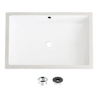 Perfect Under-mount Sink, Centric Rectangle with overflow