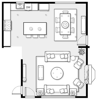 Floor Plan by Stephanie Gamble Interiors
