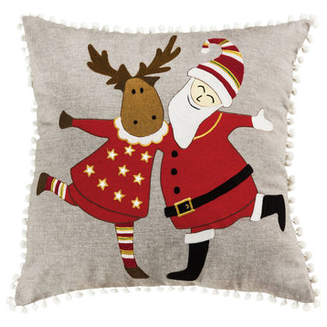 Elk Home 908149-P Celebration On Ice 20x20 Pillow, Cover Only