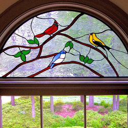 Birds - Stained Glass Panels