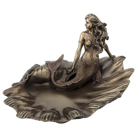 Mermaid On Seashell Tray, Myth and Legend