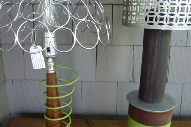 Lamps Made From Salvaged Items with a Retro Look