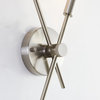 Pipe Wall Sconce, Shiny Nickel