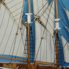 Bluenose 17'', Wooden Sailboat Centerpiece, Model Sailing Yacht, Scale Model