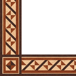 Oshkosh Designs Mediterranean Inlay Border and Corner - Hardwood Flooring