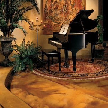 Bomanite Living Room Floors