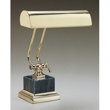 House of Troy P10-101 Banker Style 10" Piano / Desk Lamp - Polished Brass /
