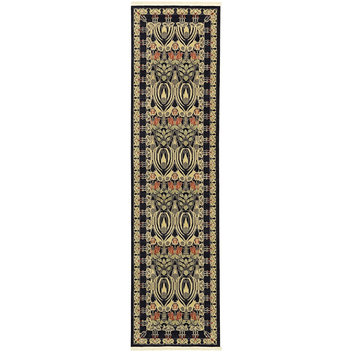 Traditional Stirling 2'7"x10' Runner Onyx Area Rug