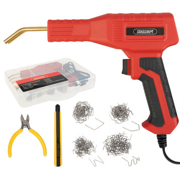 120V/50W Plastic Weld Kit With 200PCS Staples, Wire Cutter, and Utility Knife