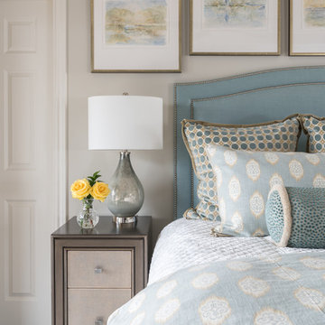 Master Bedroom in Luxe Transitional Hi-Rise Residence