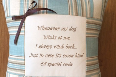 Handmade Decorative Dog Quote Pillows