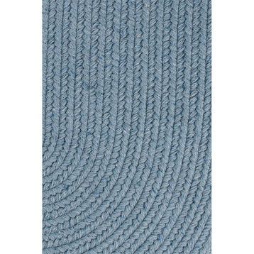 Solid Blue Bonnet Wool 18 x 36 Slice