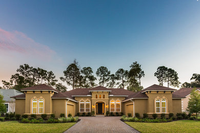 Mediterranean exterior home idea in Jacksonville