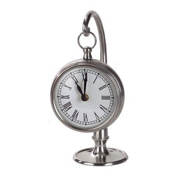 Home Decorators Collection 11 in. x 6 in. Hanging Desk Clock - Desk And Mantel Clocks