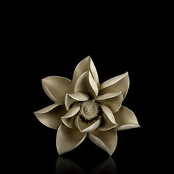 Floreo Taupe Ceramic Wall D&eacute;cor - Wall Decor