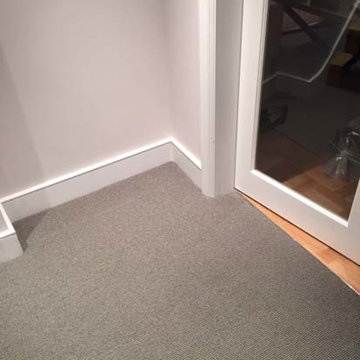 Grey Stair Carpet With Black Border