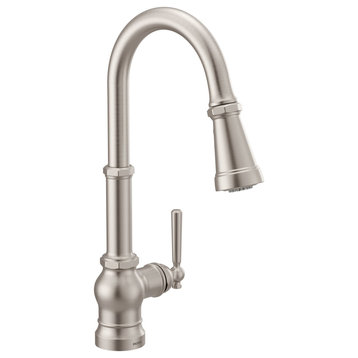 Moen Paterson 1-Handle Kitchen Faucet With Power Boost SR Stainless