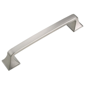 Utopia Alley Brax Cabinet Pull, 5.1" Center to Center, Brushed Nickel, 10 Pack