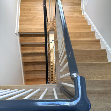 Project #142 | Transitional Staircase with Over-the-Post Balustrade