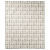 Nautical Icons Gray 50x60 Throw Blanket