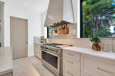 Inspiration for a contemporary kitchen remodel in Miami