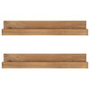 Levie 24" Wood Wall Shelf Set, Natural 2 Piece
