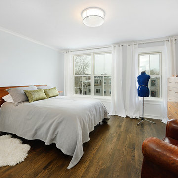 Contemporary townhouse centrally situated on one of Hoboken’s finest blocks.