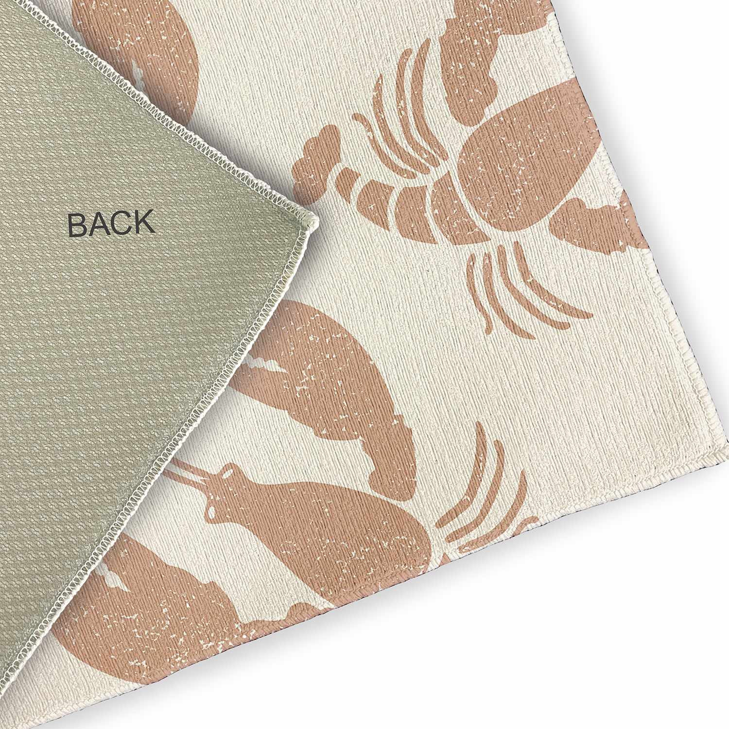 2' x 3' Lobster Fest Nautical Indoor/Outdoor Rug, Dusty Smoke, 8' x 10 ...