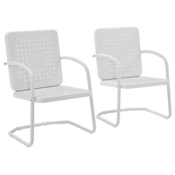 Bates 2Pc Outdoor Chair , White
