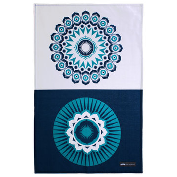Darjeeling Blue Cotton Tea Towel