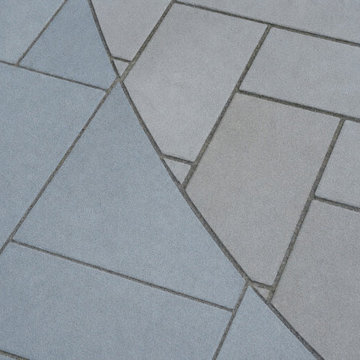 Front Entrance Transformation with Retaining Walls & Lighting