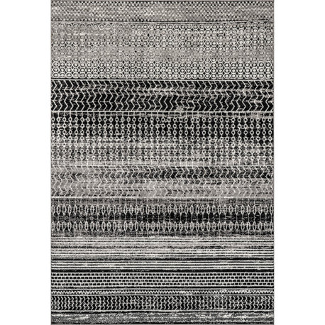 Nuloom Nova Stripes Contemporary Area Rug, Dark Grey 3'x5'