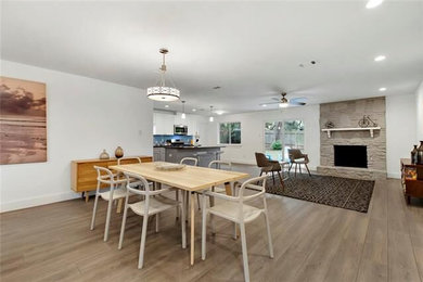 Example of a dining room design in Austin