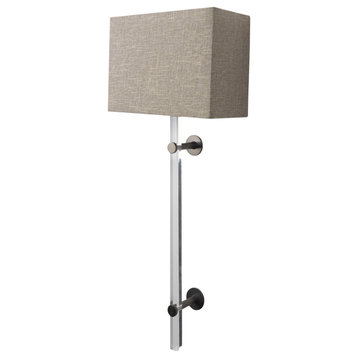 Kinsley Beige Shade With Transparent Body Wall Sconce