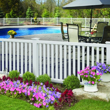 Pool Fences: PVC/Vinyl: Spaced Picket Styles: Greenbriar