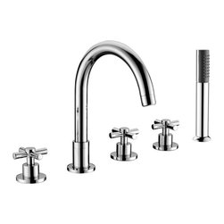 Reims Deck-Mounted 5 Piece Bathtub Faucet - Bathtub Faucets