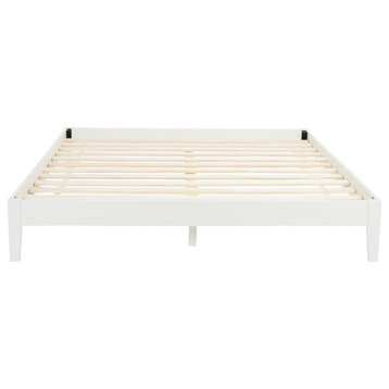 Safavieh Alyson Wood Queen Bed Frame White Wash