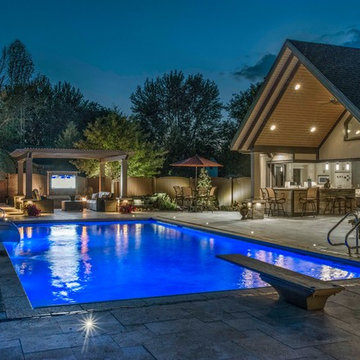 Ashkum, IL Swimming Pool, Pergola and Fire Pit
