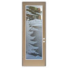 Front Door - Lake Arrowhead - Fiberglass Grain - 36" x 96" - Knob on Right -...