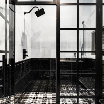 Black and White Shower