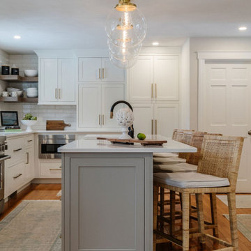 Bright New Kitchen, Dining + Living Room