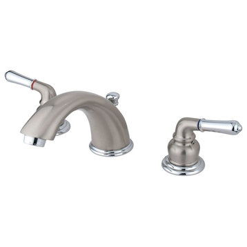 Two Handle 4" to 8" Mini Widespread Lavatory Faucet with Retail Pop-up KB967