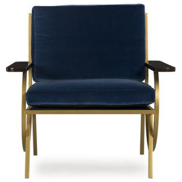 Kellan Chair Vana Blue Velvet