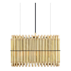 OXFORD OVAL BRASS CHANDELIER - Chandeliers